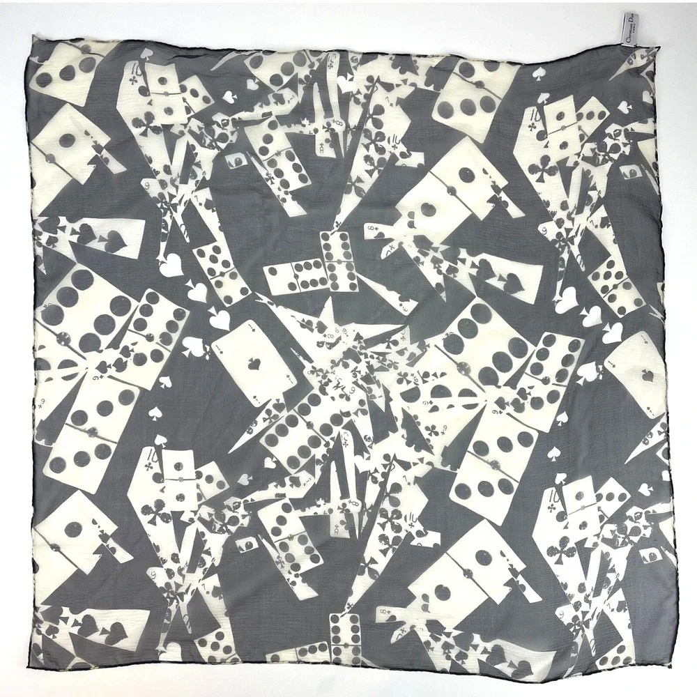 Vintage GALLIANO CHRISTIAN DIOR Silk Scarf Square‎ 27